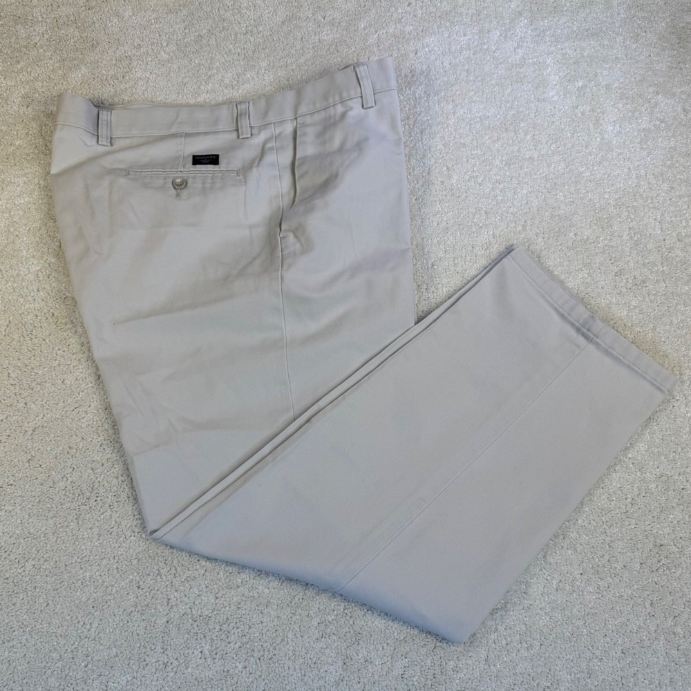 VTG Dockers Individual Fit Dress Pants Men's W38 L32 Beige‎ Stretch Waistband